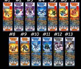 Skylanders Ticket Style Personalized Party Invitations 