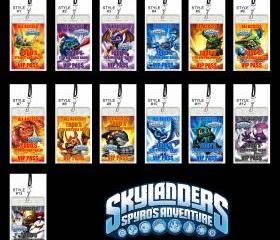 Skylanders Set of 12 VIP Party Invitation Passes or Party Favors