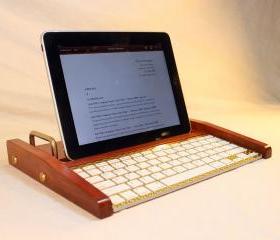 iPad Workstation - Keyboard - Tablet Dock - Cherry - iPad, IPhone, Tablet Bluetooth Keyboard Computer Desktop Workstation
