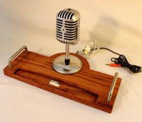 iPad - iPhone - iPod - Dock - Sync and Charging Station- Oak - Microphone - iPad Dock IPhone4 Dock iPod