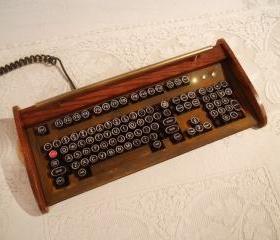 Antique looking -IBM Clicky Keyboard-Victorian Steampunk- Rusty Styling- Typewriter - Recycled, Rebuilt, Custom Built and Restored