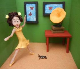 5 Art Postcards - Dance Lessons from a Spider 5 