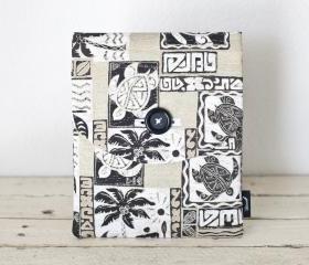 iPad Case - Tiki Tropical Turtle Palm Tree Brown - Padded with Pocket