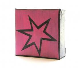 Pow-Comic-Art Block- Hot Pink-Free Shipping