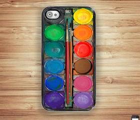 Watercolor Paint Box iPhone Hard Case, Fits iPhone 4 and iPhone 4S