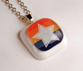 Retro Colorful Star pendant