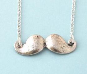mustache necklace, mustache long necklace, limited quantities