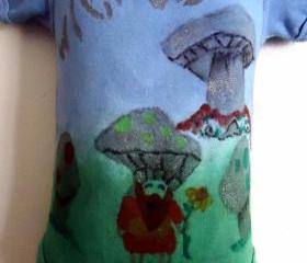 Wicked Mushroom Onesie OOAK Toddler