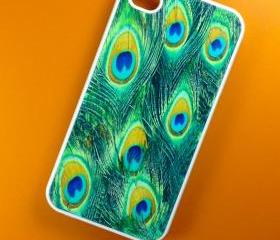 Iphone 4 Case - Peacock Feathers Iphone 4s Case, Iphone Case, Iphone 4 Cover