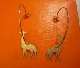 Giraffes Hoop Earrings