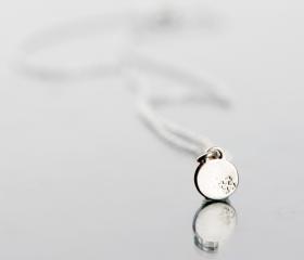CROSS - peace and prosperity - sign bracelet - handmade sterling silver 925 pendant on 18cm long chain