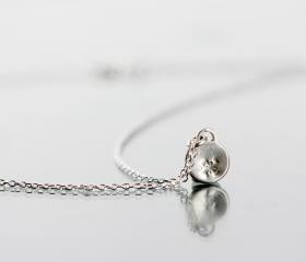 THUNDER - happiness and energy - sign necklace- handmade sterling silver 925 pendant on 40cm long chain