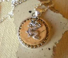 Wine Cork Necklace - Dragon