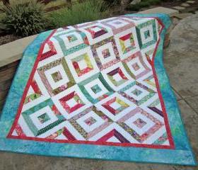 Handmade Quilt Fun Colors