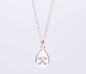 PROSPERITY - perfection, wealth and harmony - sign bracelet- handmade sterling silver 925 pendant on 18cm long chain