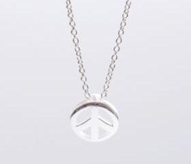 TO THE FRIEND - make a wish- symbol necklace- handmade sterling silver 925 pendant on 40cm long silver chain