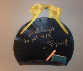 Recycled Record Black Board
