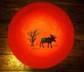 Moose and Tree Painting