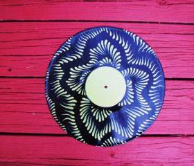 Retro Recycled Vinyl Record Wall Hang