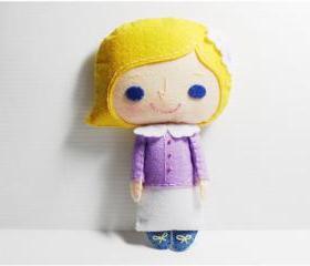 Alice girl - doll pattern, felt doll, PDF