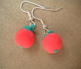 Tomato earrings
