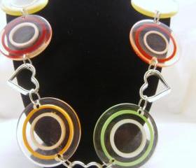 Retro 70's Lucite Necklace