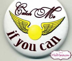Harry Potter Golden Snitch Ball Buttons Personalized Buttons Custom Buttons and Pins