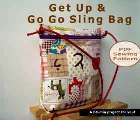 Get up and go go sling bag - pdf bag sewing pattern