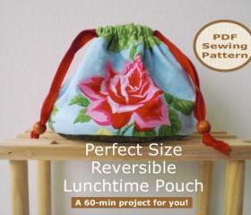 Drawstring pouch - pdf bag sewing pattern