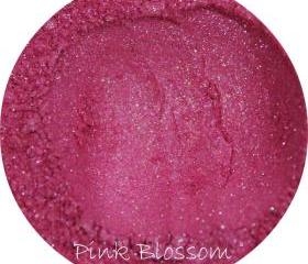 Mineral eye shadow - Pink Blossom Color, hot pink eyeshadow, natural cosmetics, mica pigment, make up,