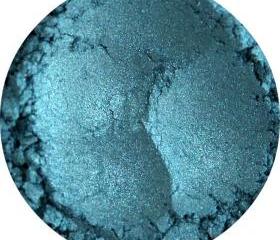 Aquamarine Eye Shadow Mineral blue teal cosmetics loose eyeshadow eyeliner full size 5 gram jar