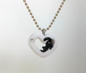 fanART- Black Cat Heart -gift for women and teenagers