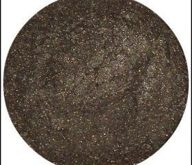 Mineral Eyeshadow Brown- Chocolate-tier, Brown with gold shimmers, all natural makeup cosmetics, neutral eye colors, CIJ sale