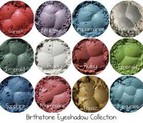 Mineral eyeshadow set, Mineral Makeup, Natural Makeup, Powder Eye Shadow, Cosmetics for Smokey Eyes, 12 Full Size Birthstone colors