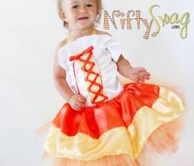Candy Corn Princess Boutique Costume