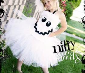 Boutique Ghost Corset Tutu Halloween Costume
