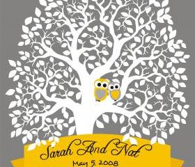 custom wedding singature tree: 18x24
