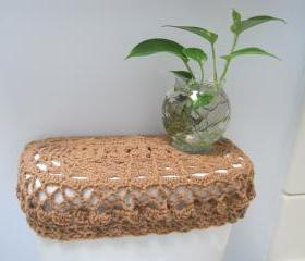 Crochet Toilet Seat Cover or Crochet Toilet Tank Lid Cover - Topaz (TSC6 or TTL4)