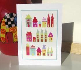 Greeting Card - She Had A House Of Paper
