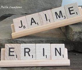 Personalized Scrabble Desk Sign - 3 to 5 Letters