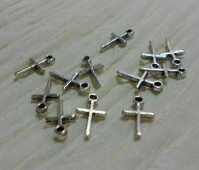 Tiny Silver Crosses