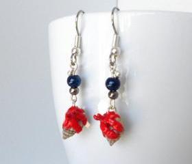 fanART- Hermit Crab earrings* -gifts for women and teens