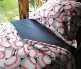 Baseball Dreams for Boys : Cozy Fleece Bedding Fits Cribs & Toddler Beds 