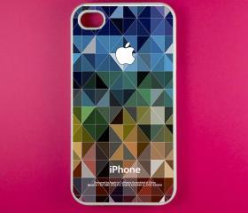 Iphone 4 Case - Geometric Pattern Iphone 4s Case, Iphone Case, Iphone 4 Cover