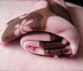 Baby Blanket / Fleece Toddler Blanket 'Chocolate Silk' BUG HUG for Girls 