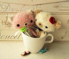 Mohair Animals - Bunny, Bear, Puppy and Kitten - pdf Pattern