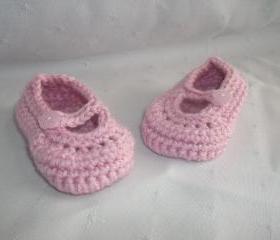 Newborn Baby Pink Mary Jane Shoes