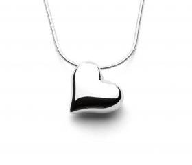 Heart - Handmade Sterling Silver Pendant by Purplefish Designs