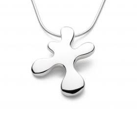 Original Splat - Handmade Sterling Silver Pendant by Purplefish Designs