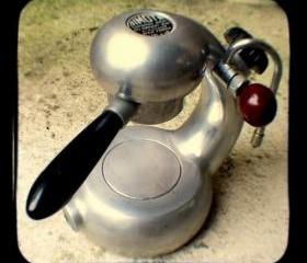Coffee Photo Print 5x5 TtV Retro Atomic Coffee Maker Photograph - Vintage Style Kitchen Decor